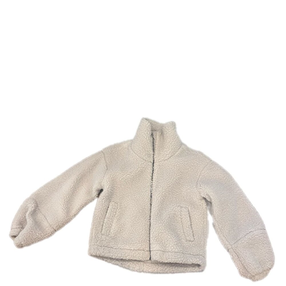 Lululemon Fuzy Sweater, White, Zip up